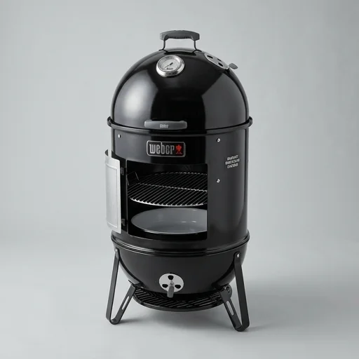 Weber 22 inch Smokey Mountain Cooker Vertical Charcoal Smoker view 3