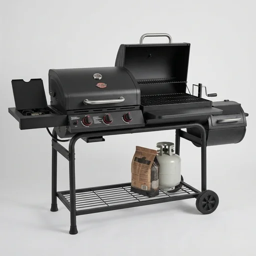 Char-Griller E1515 Double Play Charcoal & Gas Grill view 3
